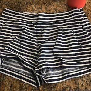 Jcrew striped shorts